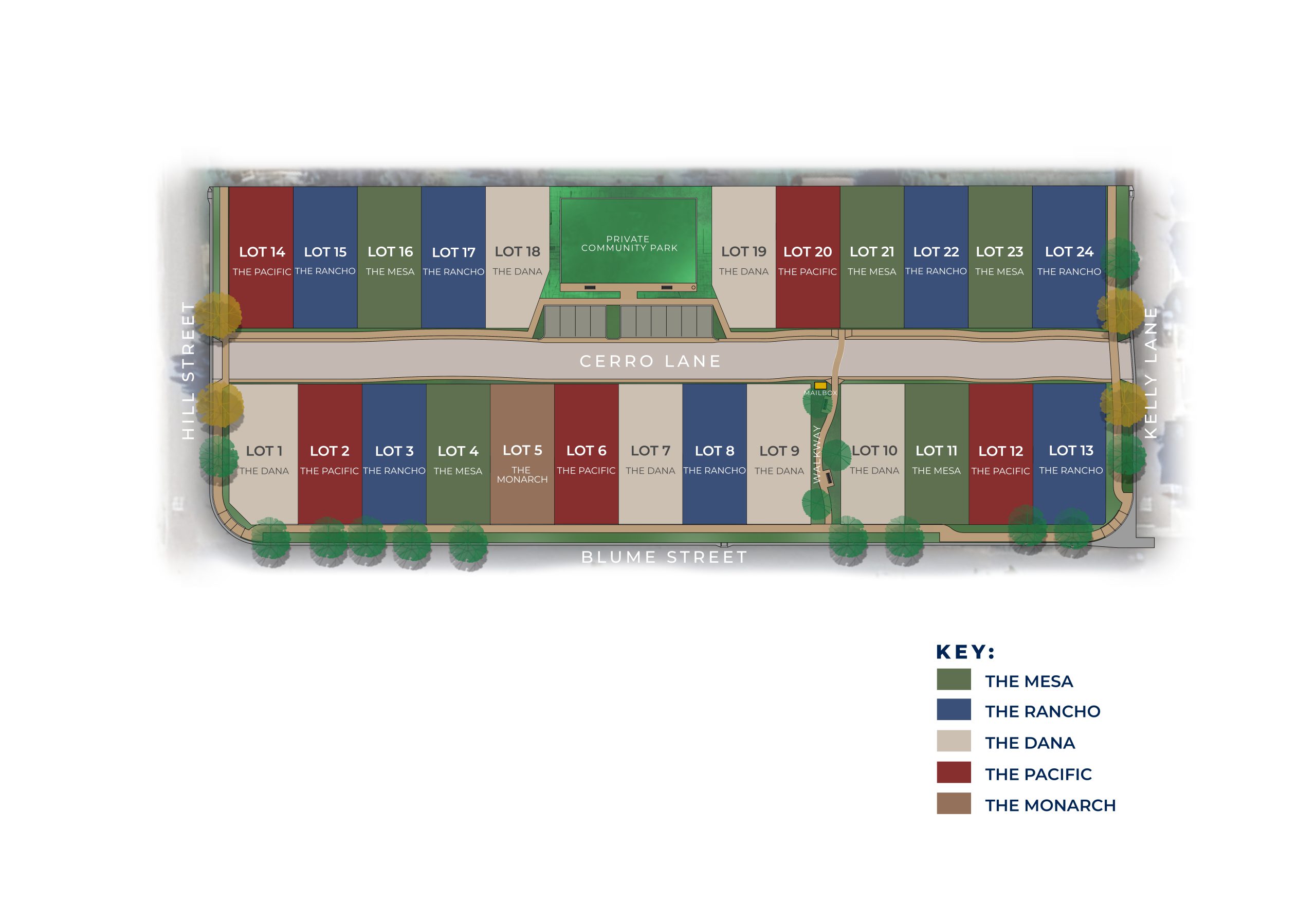Hill Street Terraces Layout